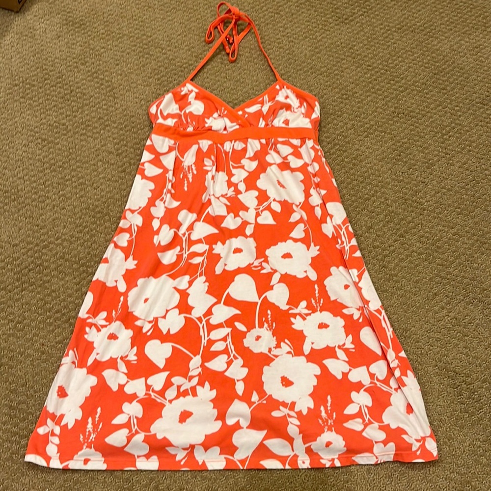 Aeropostale Coral Floral Sundress